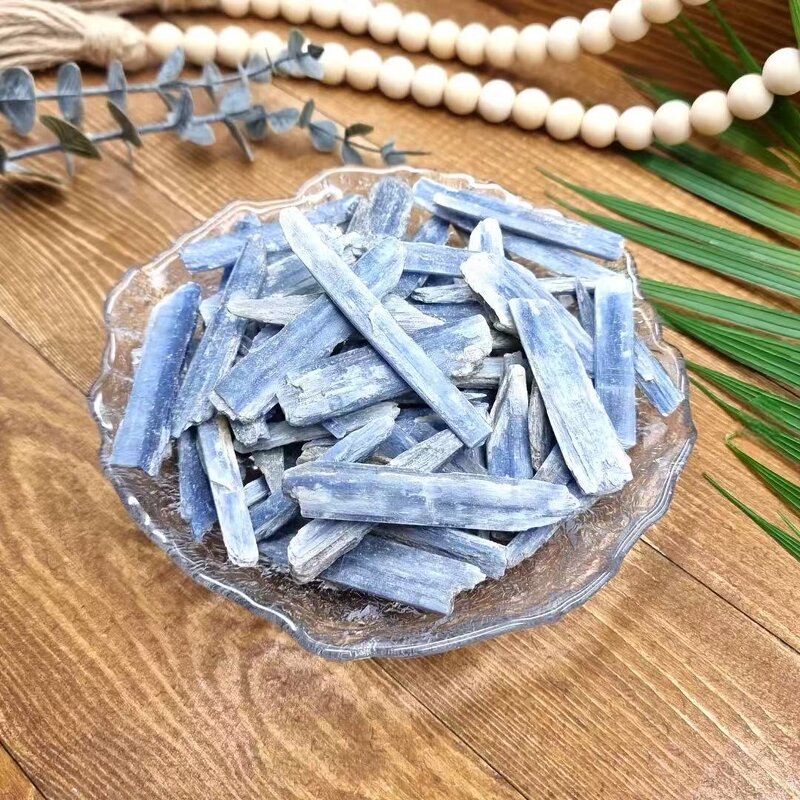 Blue Kyanite Raw Stone Manufacturer - Natural Blade Feng Shui Style Crystal Rough for Home Decoration Souvenir Model