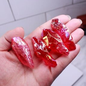 Electroplated Crystal Raw Stones Manufacturer - Fashion Home Decoration Natural Ore Specimen Mascot Style