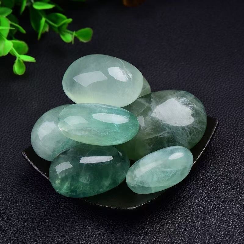 Green Fluorite Gravel Ornament Manufacturer - Natural Crystal Large Polished Granule Freeform Handheld for Home Decoration Gift