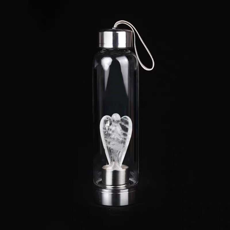 Clear White Quartz Angel Bottle Manufacturer - Wholesale Natural for Water