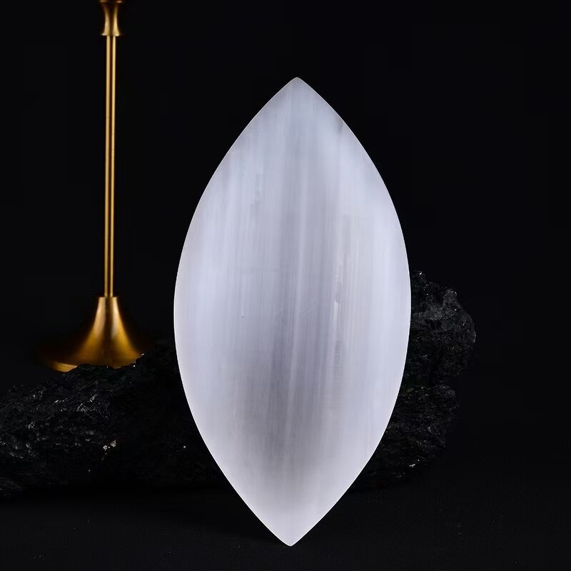 Moroccan Diamond Selenite Bowl Manufacturer - Natural Polished Raw Gypsum Stone Nitrate Grooved Surface