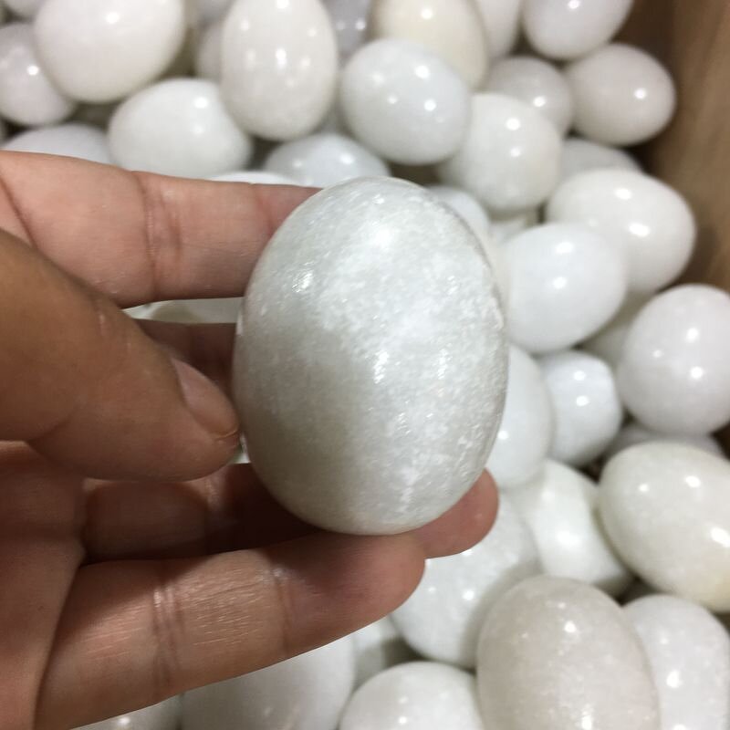 White Jade Quartz Yoni Egg Manufacturer - Wholesale Effective Healing Crystal Stone for Women Massage