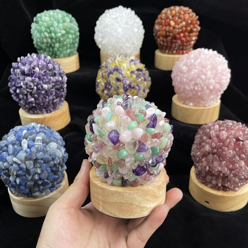 Stone Healing Crystal Table Lamp Manufacturer - Natural Led Bed Side Reading Gemstone Night Lights