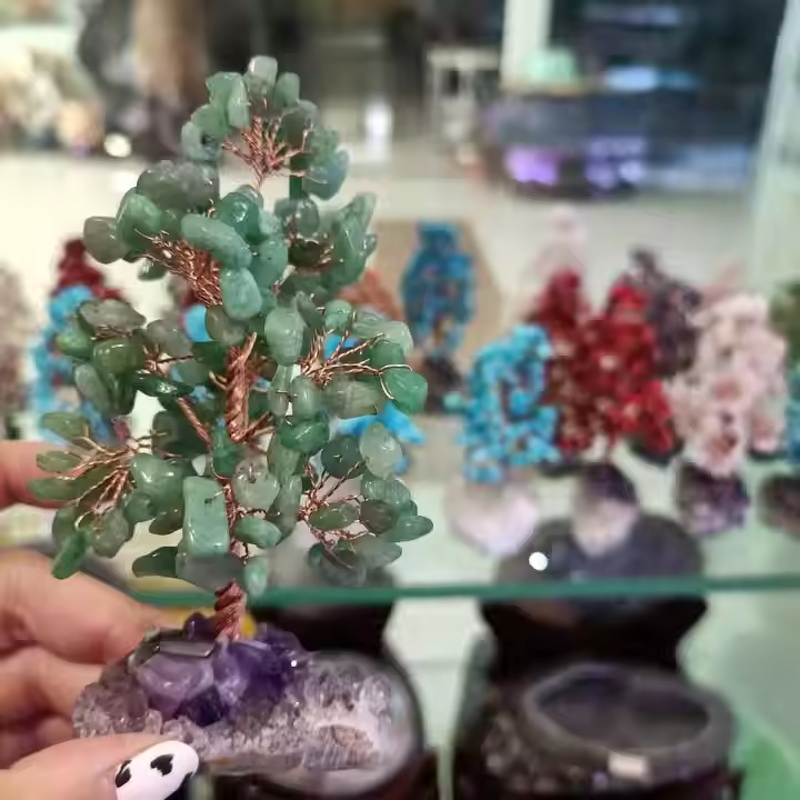 Crystal Tree Stand Manufacturer - Hot Selling Natural Polished Raw with Cluster for DIY Home Decoration Wholesale