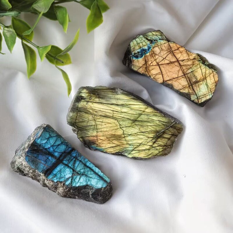 Labradorite Slab Manufacturer - Wholesale Natural Raw Polished Rough Flash Slice for Meditation Souvenir