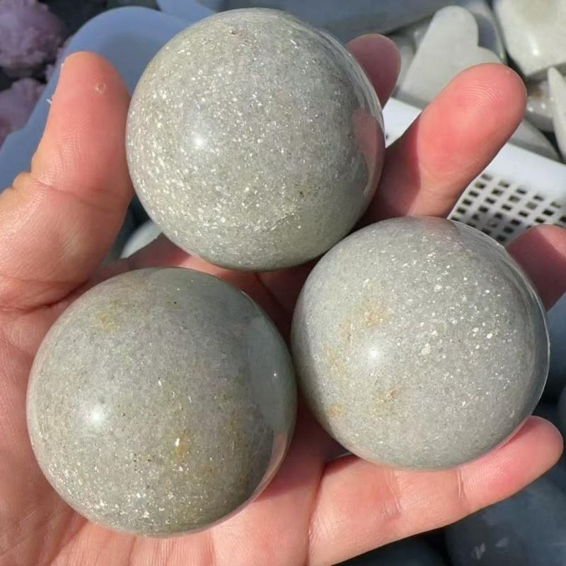 Strawberry Quartz Sphere Manufacturer - Factory Bulk Carved for Decoration Sliver Mica Crystal Gemstone Ball Business Gift