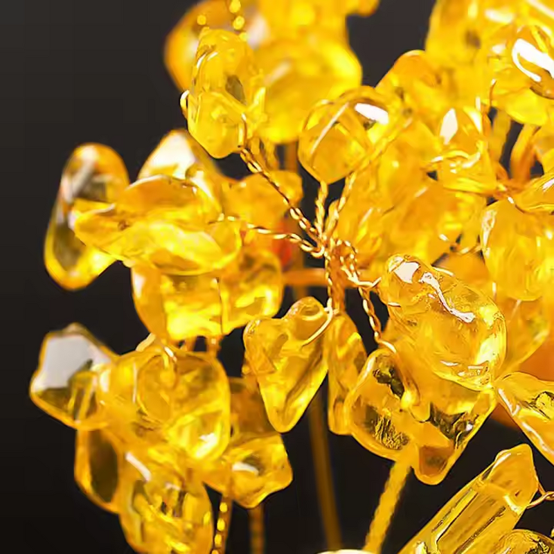 Lucky Tree Crystal Decoration Manufacturer - Factory Wholesale Crafts Hot Selling Citrine Polished Raw Rough Souvenir Mascot