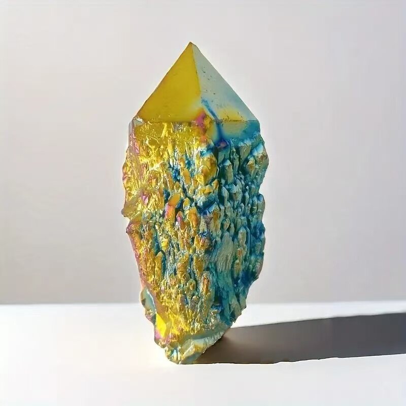 Electroplated Pineapple Backbone Quartz Crystal Manufacturer - Natural Rainbow Home Desktop Decoration