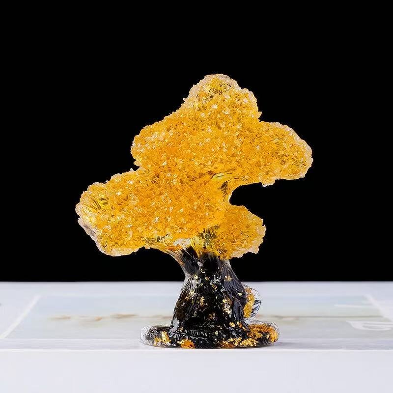 Crystal Resin Pine Ornaments Manufacturer - Wholesale Natural Creative Small Tree Crafts for Home Decor Guest Greeting