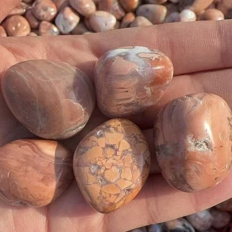 Pink Agate Tumble Manufacturer - Wholesale Natural High Quality Healing Crystal Quartz Polished for Fengshui Home Decoration