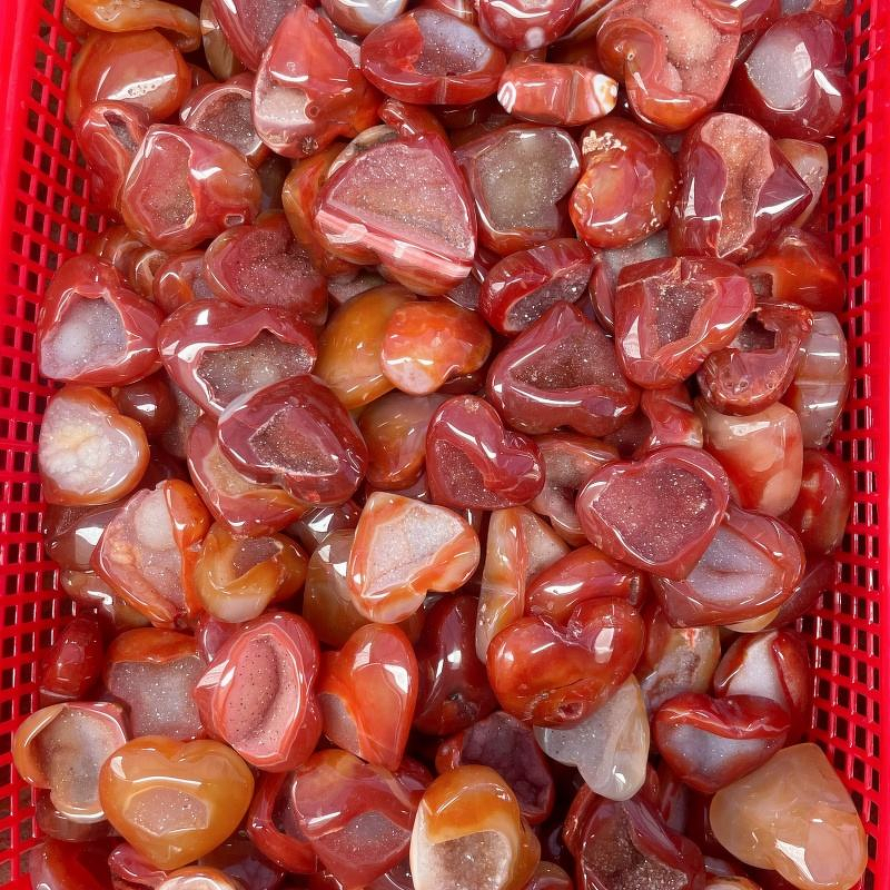Red Sardonyx Agate Quartz Heart Manufacturer - Wholesale Natural Healing Crystal Craft for Decorative Purpose