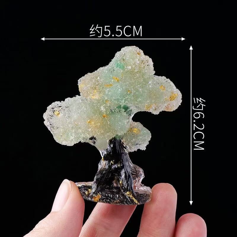 Crystal Resin Pine Ornaments Manufacturer - Wholesale Natural Creative Small Tree Crafts for Home Decor Guest Greeting