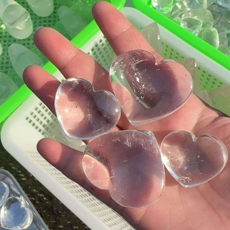 Clear Quartz Heart Stone Manufacturer - Wholesale High Quality Natural Healing Crystal Craft for Gift Decoration