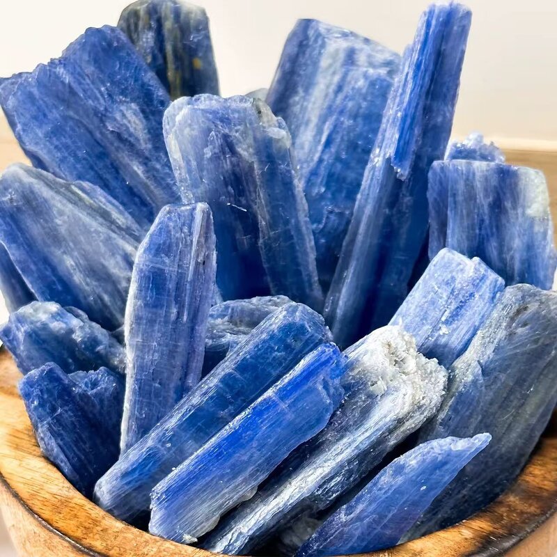 Blue Kyanite Raw Stone Manufacturer - Natural Blade Feng Shui Style Crystal Rough for Home Decoration Souvenir Model