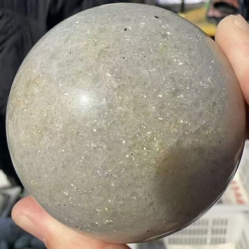 Strawberry Quartz Sphere Manufacturer - Factory Bulk Carved for Decoration Sliver Mica Crystal Gemstone Ball Business Gift