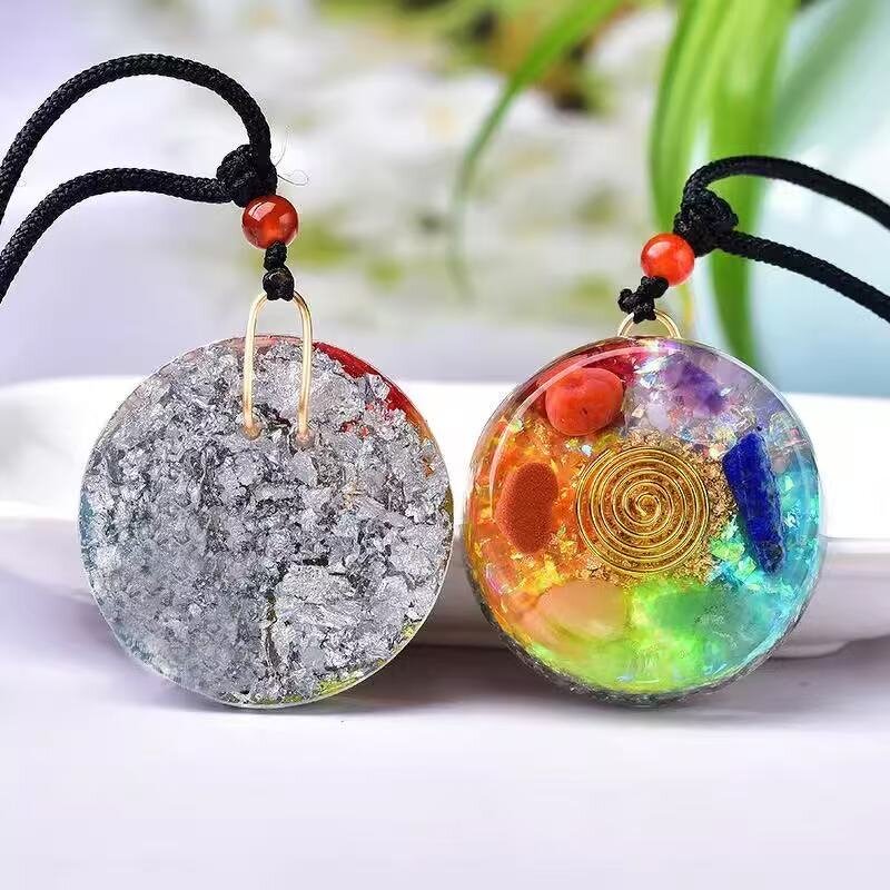Crystal Crafts Necklace Manufacturer - Accessories Seven Types Raw Stone Crushed Stone Pendants