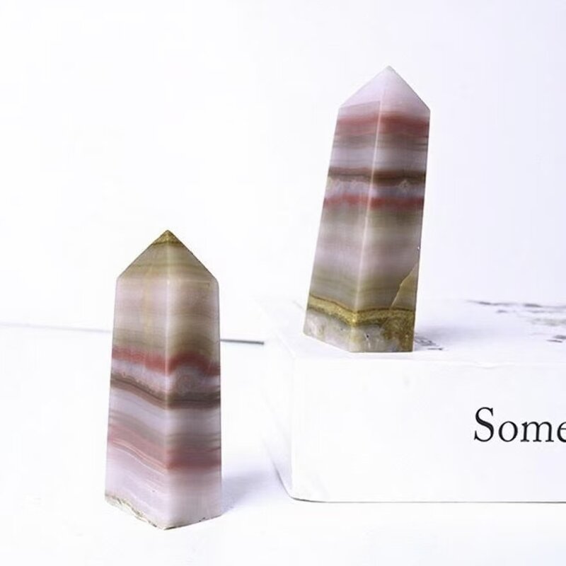 Rainbow Agate Crystal Columns Manufacturer - Natural Single-Pointed Quadrilateral Prisms Polished Raw for Home Desktop Decoration