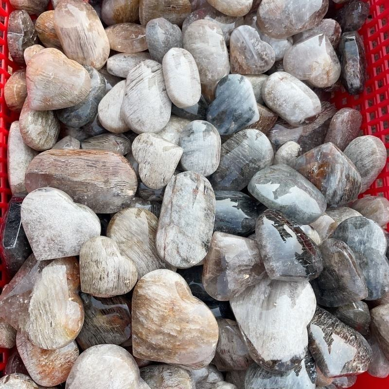 Melaleuca Quartz Gemstone Manufacturer - Wholesale Natural Polished Heart Healing Crystal for Garden Decoration Gifts