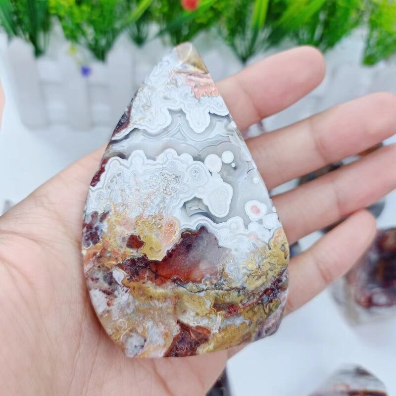 Mexico Agate Flame Stone Manufacturer - Wholesale High Quality Hand Carved Natural Crystal for Home Decoration