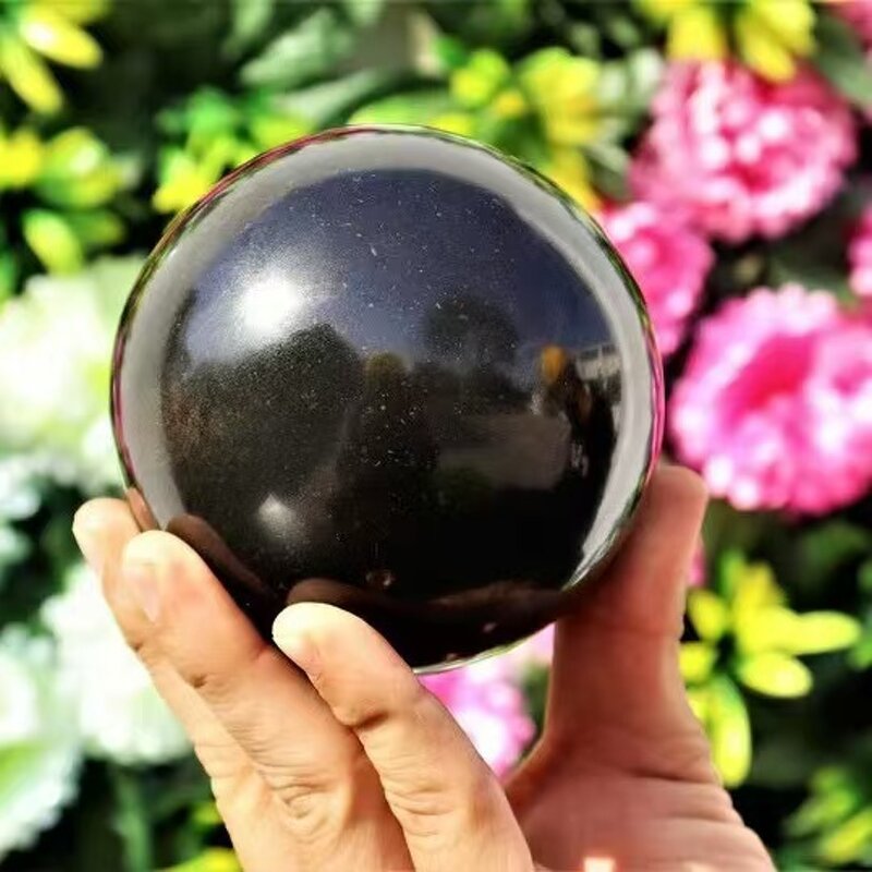 Black Tourmaline Crystal Balls Manufacturer - Natural for Home Decor Polished Carved Rough Feng Shui Mascot Model