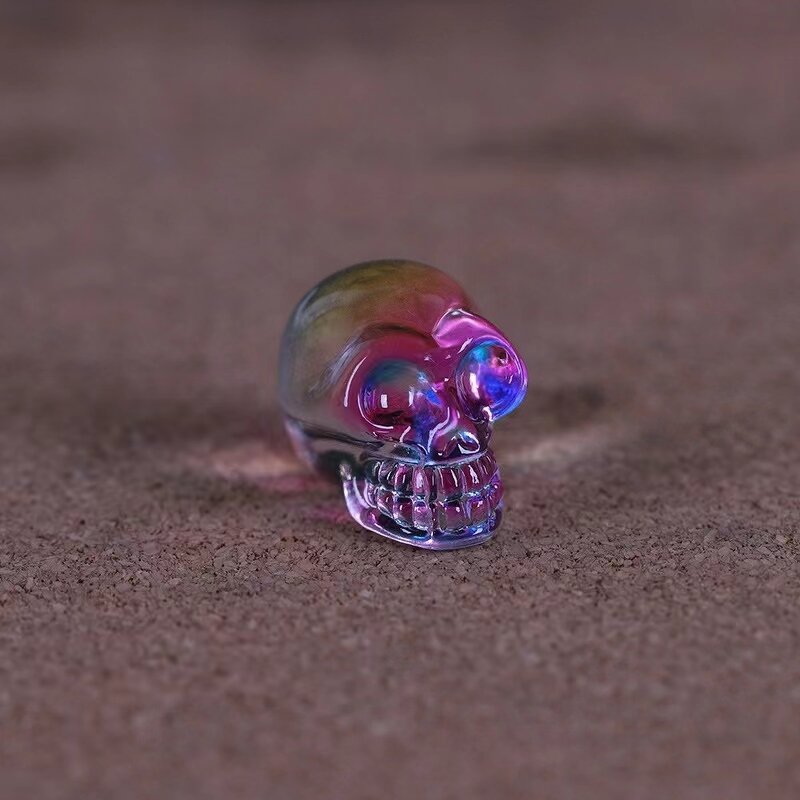 Electroplating Aura Crystal Skulls Manufacturer - Wholesale Natural Hand Carved
