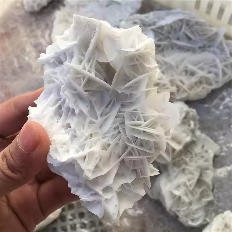 White Rose Calcite Stone Manufacturer - Natural Raw Mineral Rough Cluster Crystal for Decorative Crafts