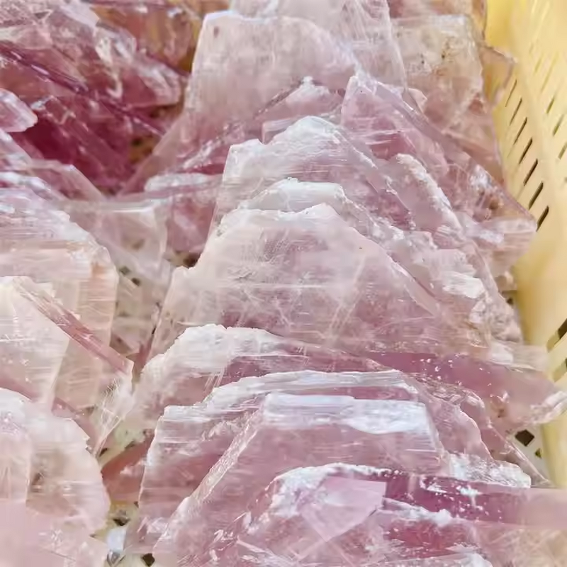 Pink Selenite Crystal Slice Manufacturer - High Quality Natural Polished Healing Rough for Meditation