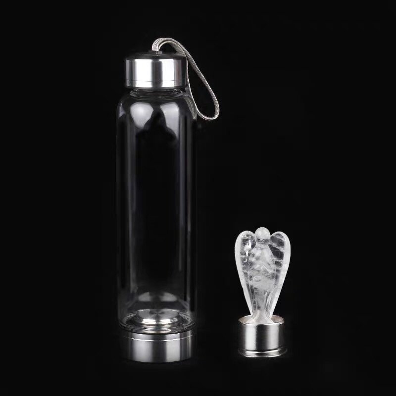 Clear White Quartz Angel Bottle Manufacturer - Wholesale Natural for Water