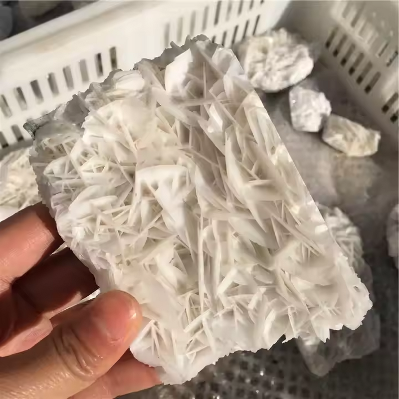 White Rose Calcite Stone Manufacturer - Natural Raw Mineral Rough Cluster Crystal for Decorative Crafts