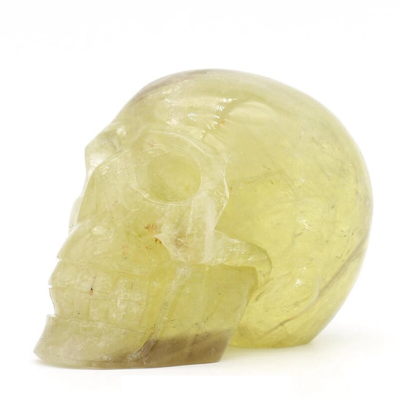 Citrine Crystal Stone Skulls Ornament Manufacturer - Best Sale Natural for Christmas Decoration