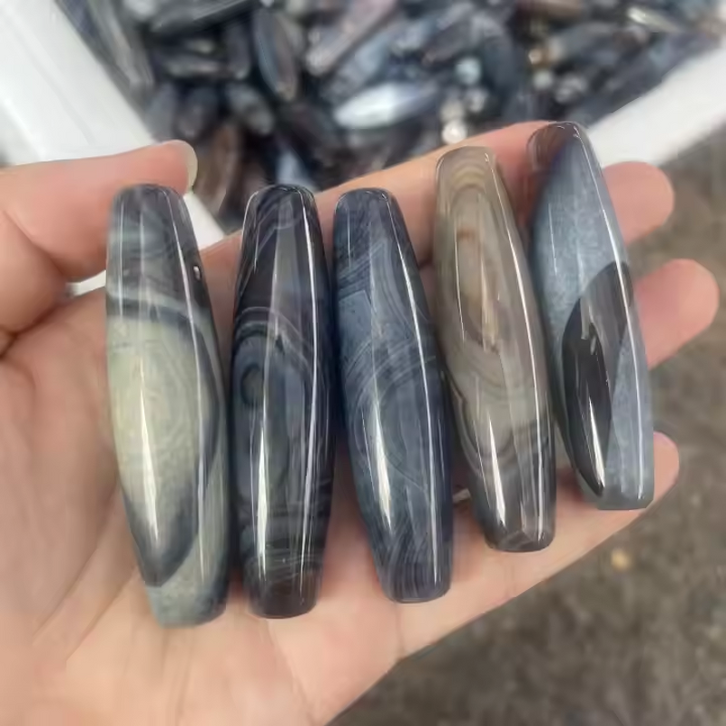 Agate Beads Manufacturer - Wholesale Natural Healed Crystal Quartz DIY Decorative Pendants Bracelet Accessories