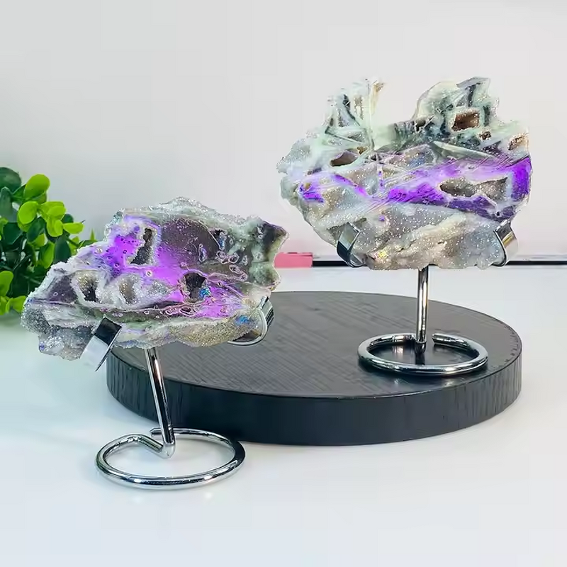 Aura Druzy Sphalerite Raw Stone Manufacturer - High Quality Natural Carved Healing Gemstone for Home Decoration