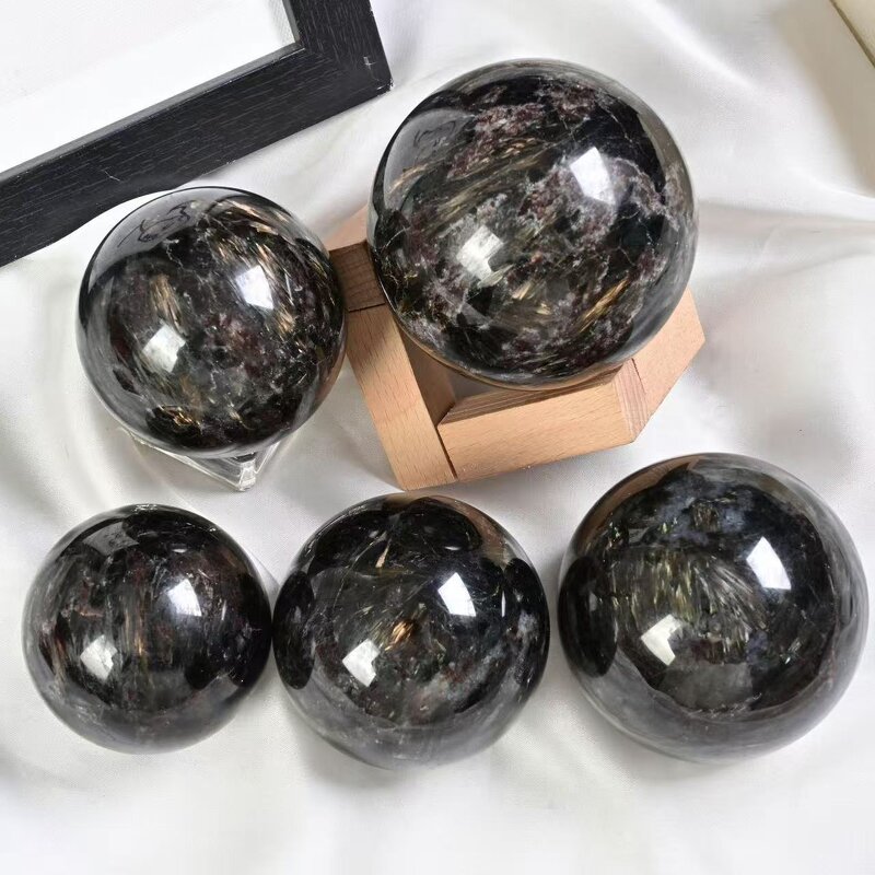 Bohemian Style Crystal Firework Stone Spheres Manufacturer - Natural for Home Decor Obsidian Jade Quartz Souvenirs Business Gifts