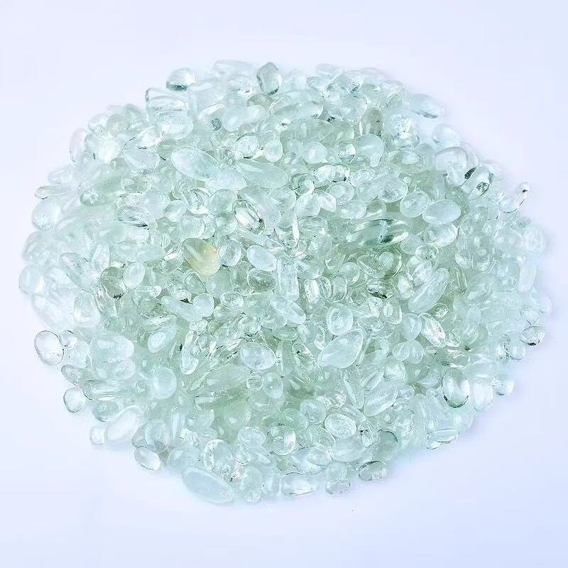 Light Green Crushed Stone Chips Manufacturer - Natural for Feng Shui Decorative Polished Model for Fish Tank