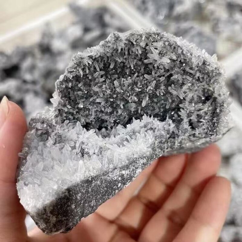 Sphalerite Specimen Manufacturer - Wholesale Natural Druzy Cluster Healing Crystal Quartz Freeform for Home Decoration