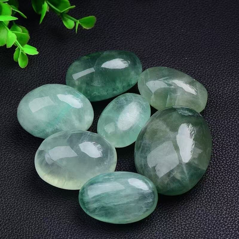 Green Fluorite Gravel Ornament Manufacturer - Natural Crystal Large Polished Granule Freeform Handheld for Home Decoration Gift