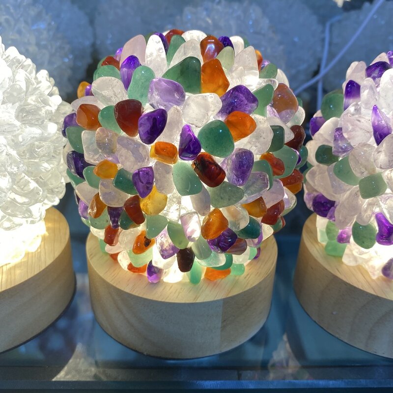 Stone Healing Crystal Table Lamp Manufacturer - Natural Led Bed Side Reading Gemstone Night Lights