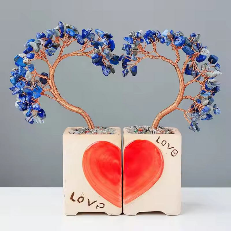 Obsidian Crystal Tree Manufacturer - Wholesale Decorative for Girlfriend Valentine Wedding