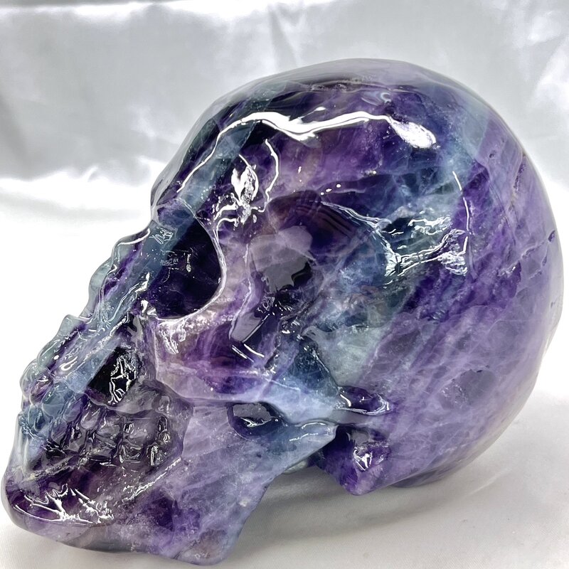 Life Size Crystal Skulls Manufacturer - Wholesale Natural Hand Carved Customized Fluorite Large