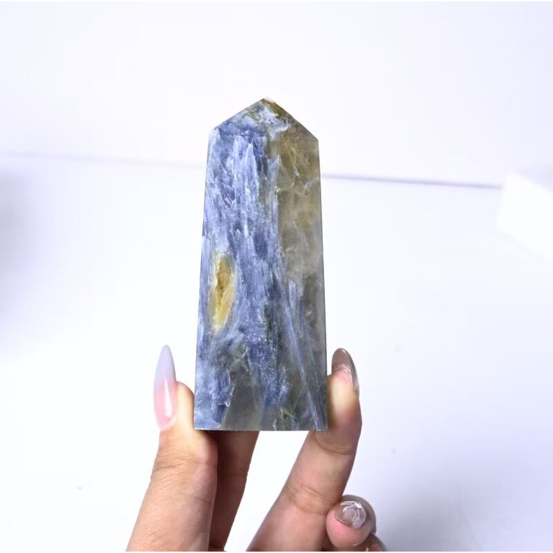 Kyanite Square Column Manufacturer - Natural Crystal Fashionable Home Office Desktop Decorative Hand Carved Business Gift