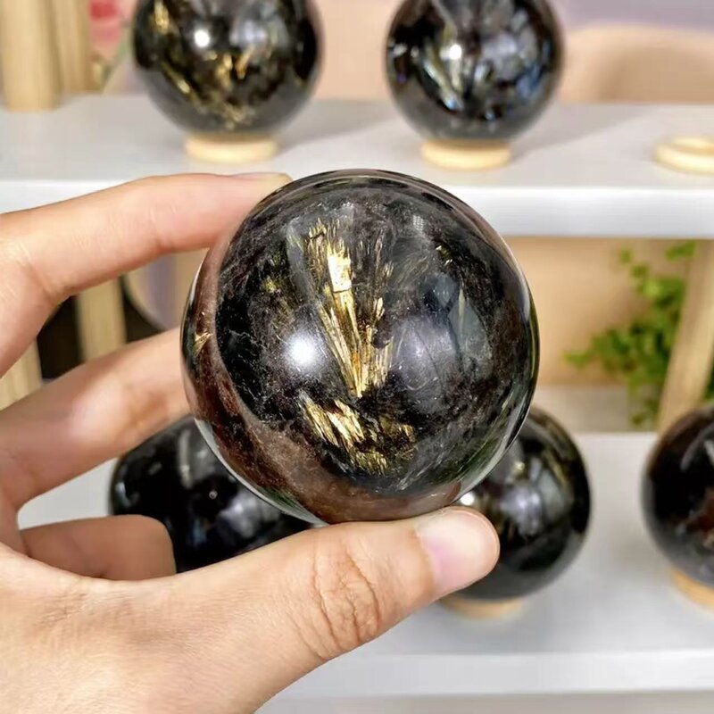 Bohemian Style Crystal Firework Stone Spheres Manufacturer - Natural for Home Decor Obsidian Jade Quartz Souvenirs Business Gifts