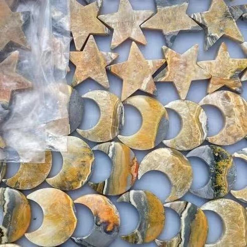 Quartz Crystal Bumblebees Jasper Manufacturer - Wholesale Natural Moon and Star Healing Craft for Decorative Purpose