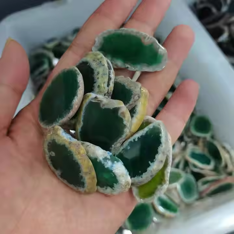 Agate Gemstone Slice Manufacturer - Wholesale Crystal Healing Shaped Brazil Customized Logo for Home Decor Feng Shui