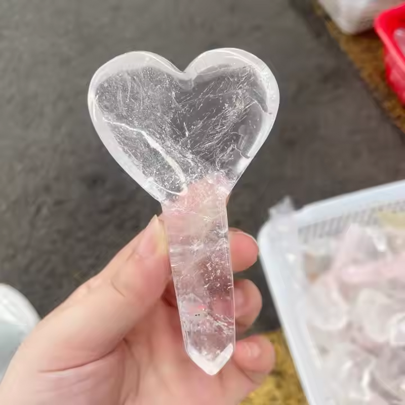 Clear Quartz Spoon Craft Manufacturer - Wholesale Natural Different Shape Healing for Decoration