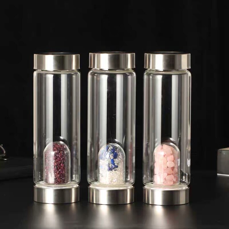 Glass Crystal Broken Water Bottle Manufacturer - Wholesale with Crystal Healing Energy