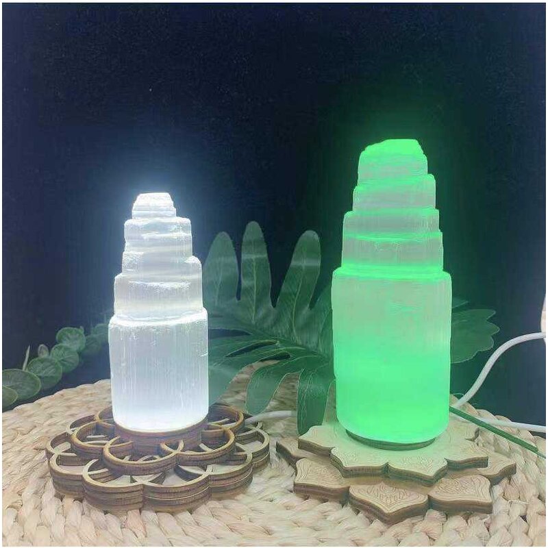 Crystal Tower Lamp Manufacturer - Wholesale Natural Healing Selenite Tower Carvings for Collection
