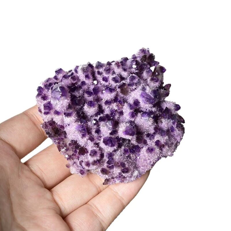 Purple Amethyst Clusters Manufacturer - Natural Short Crystal Buds Chrysanthemum Mineral Specimen Ornaments