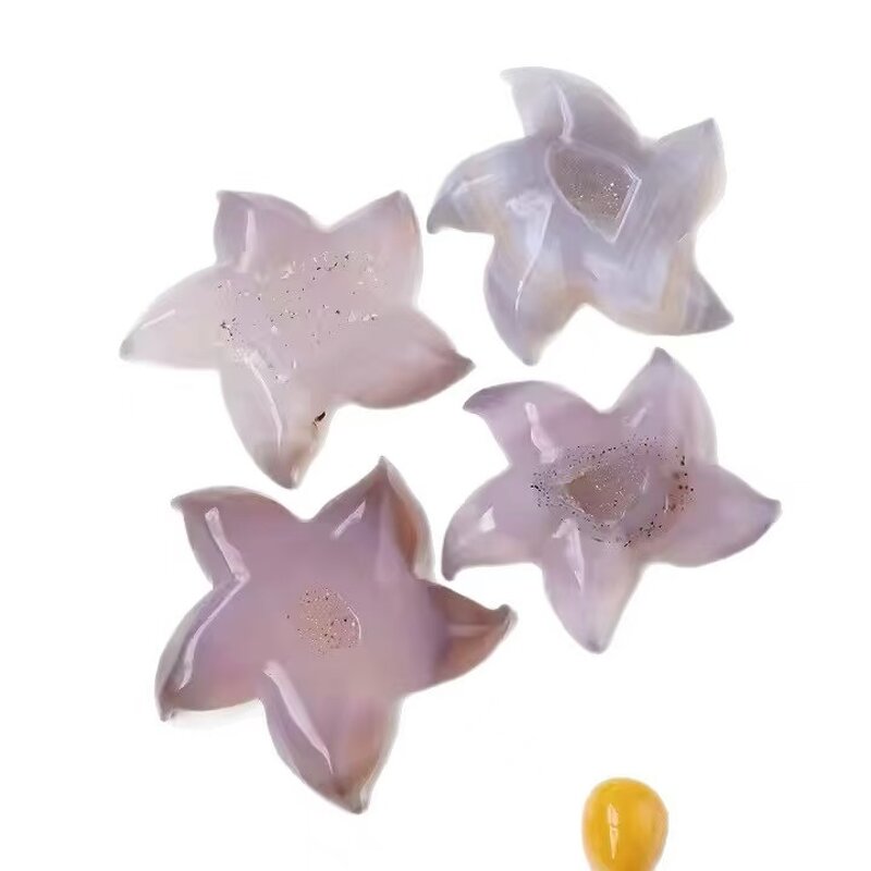 Agate Geode Starfish Carvings Manufacturer - Natural Crystal Handicrafts From Raw Unique