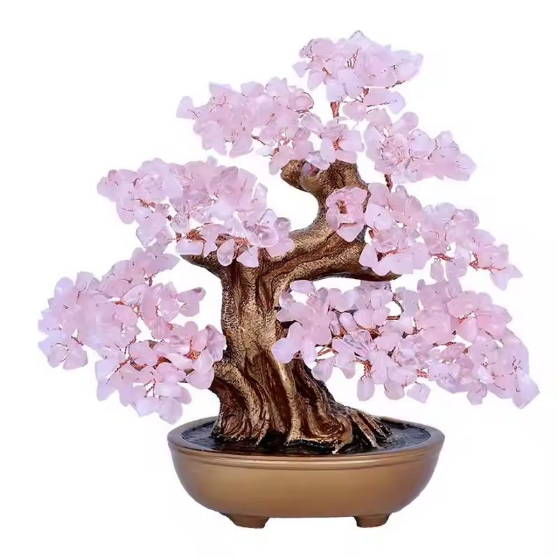 7 Chakra Crystal Gravel Tree Manufacturer - Wholesale Natural Amethyst Lucky Money Tree with Citrine Decor