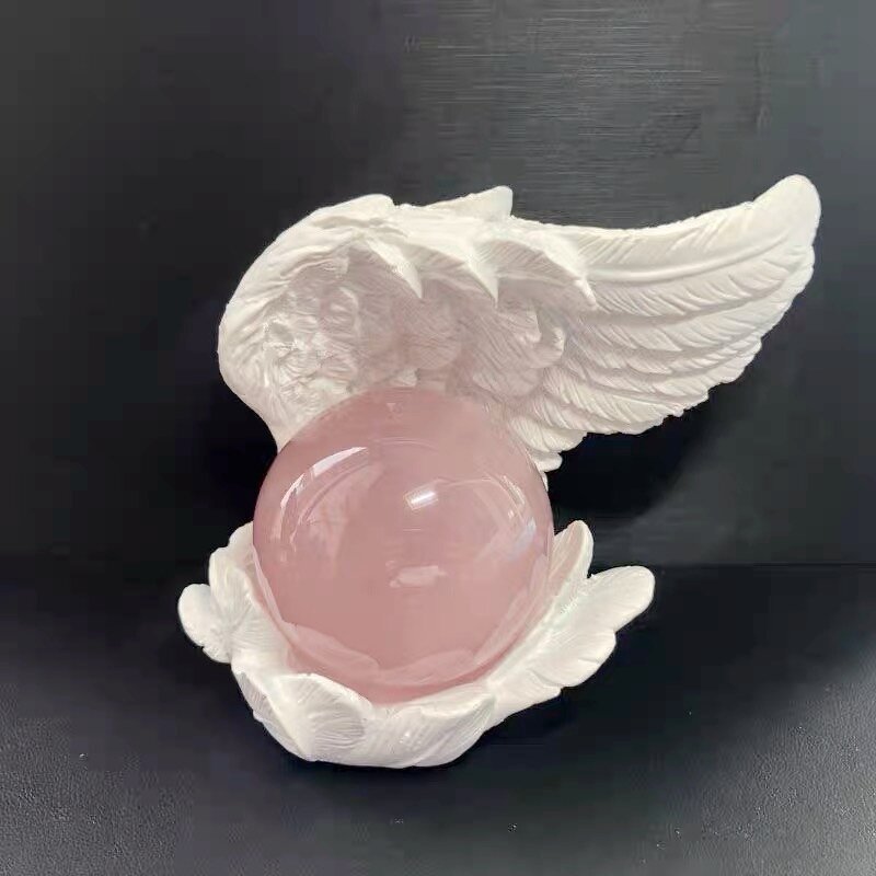 Angel Wings Resin Ball Base Crafts Manufacturer - Wholesale Supply Feather Wings Crystal